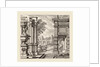 Architectural Fantasy with a Fountain, Classical Ruins, and a Bridge, before 1753 by Giuseppe Antonio Landi