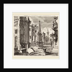 Fantastic Townscape with Ruins, before 1753 by Giuseppe Antonio Landi