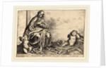 Virgin Bowing to Instruments of the Passion by Pierre Brebiette