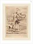 Nude Man Blowing a Conch, 1735 by Giovanni Antonio Faldoni