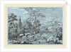 Cattle and Figures at a Farmyard Stream by Marco Ricci