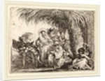Joseph Kneels with the Child before Mary on the Donkey by Giovanni Domenico Tiepolo