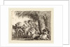 Joseph Kneels with the Child before Mary on the Donkey by Giovanni Domenico Tiepolo