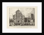 Visit of the Doge to San Zaccaria on Easter Day by Giovanni Battista Brustolon