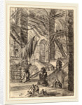 The Staircase with Trophies by Giovanni Battista Piranesi