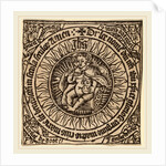 Divine Infant with the Globe in a Circle with Four Angels, probably c. 1500 by Anonymous