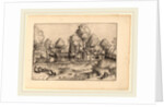 Country Village with Church, in or before 1676 by Johannes van Doetechum the Elder and Lucas van Doetechum