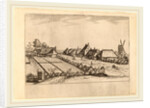 Fields and a Village Road with Post Mill by Johannes van Doetechum the Elder and Lucas van Doetechum