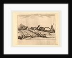 Fields and a Village Road with Post Mill by Johannes van Doetechum the Elder and Lucas van Doetechum