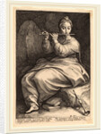 Euterpe, probably 1592 by Hendrik Goltzius