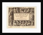 Title Page by Philip Galle