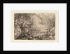 formerly Jacques de Gheyn II, Landscape with Log House near a River by Anonymous