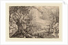 formerly Jacques de Gheyn II, Landscape with Log House near a River by Anonymous