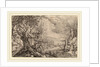 formerly Jacques de Gheyn II, Landscape with Log House near a River by Anonymous