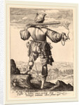 Helmeted Musketeer, 1587 by Jacques de Gheyn II