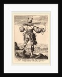 Helmeted Musketeer, 1587 by Jacques de Gheyn II