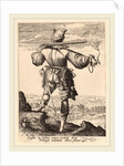 Helmeted Musketeer, 1587 by Jacques de Gheyn II