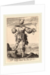 Helmeted Musketeer, 1587 by Jacques de Gheyn II
