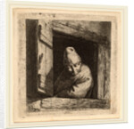 The Peasant in a Window by Cornelis Bega
