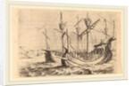 Hannibal's Navy Battling the Rhodians, 1634 by Willem Basse