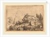 Ruined Cottage, Surrounded by Water by Allart van Everdingen