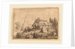 Ruined Cottage, Surrounded by Water by Allart van Everdingen