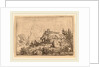 Ruined Cottage, Surrounded by Water by Allart van Everdingen