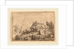 Ruined Cottage, Surrounded by Water by Allart van Everdingen