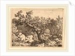 Sportsman near a Large Tree by Allart van Everdingen