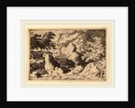 Three Men on a Rock by Allart van Everdingen