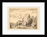 Two Men Seated at the Foot of a High Rock by Allart van Everdingen