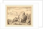 Two Men Seated at the Foot of a High Rock by Allart van Everdingen