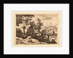 Man on a Small Wooden Bridge by Allart van Everdingen
