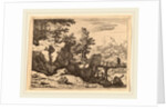 Man on a Small Wooden Bridge by Allart van Everdingen