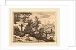 Man on a Small Wooden Bridge by Allart van Everdingen