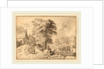 Cart with Two Draft Horses by Allart van Everdingen