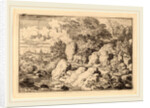 Two Horsemen on a Rocky Path by Allart van Everdingen