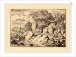 Two Horsemen on a Rocky Path by Allart van Everdingen