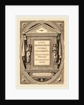 Title Page by Theodor Galle