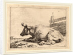 Cow Lying Down near a Fence, 1650 by Paulus Potter
