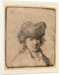 Self-Portrait in a Fur Cap, 1630 by Rembrandt van Rijn