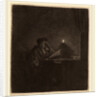 Student at a Table by Candlelight, c. 1642 by Rembrandt van Rijn