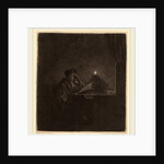 Student at a Table by Candlelight, c. 1642 by Rembrandt van Rijn