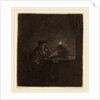 Student at a Table by Candlelight, c. 1642 by Rembrandt van Rijn