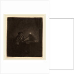 Student at a Table by Candlelight, c. 1642 by Rembrandt van Rijn