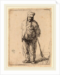 Ragged Peasant with His Hands behind Him, Holding a Stick, c. 1630 by Rembrandt van Rijn