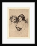 Three Heads of Women, One Asleep, 1637 by Rembrandt van Rijn