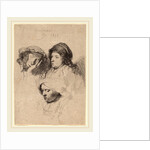 Three Heads of Women, One Asleep, 1637 by Rembrandt van Rijn