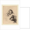 Three Heads of Women, One Lightly Etched, c. 1637 by Rembrandt van Rijn