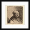 Bald Man in a Fur Cloak, c. 1630 by Rembrandt van Rijn and Studio of Rembrandt van Rijn